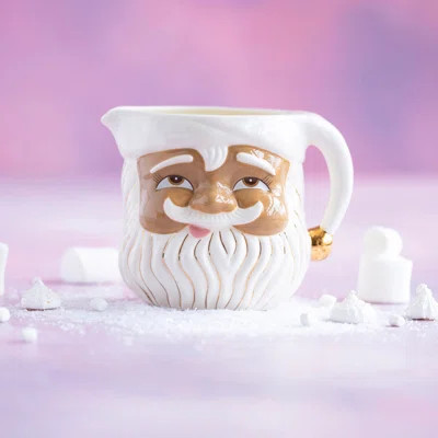 Papa Noel Pink Pitcher, Ceramic, 9.75 | Wayfair North America