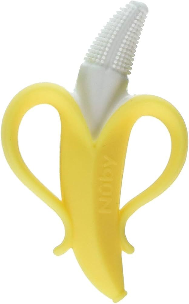 Nuby Nananubs Banana Massaging Toothbrush, Yellow | Amazon (US)
