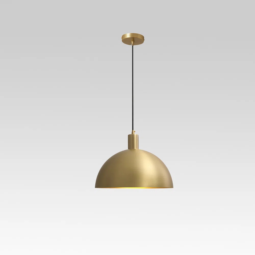 Mercer41 Jamareon 1 - Light Single Dome Pendant with No Secondary Or Accent Material Accents & Re... | Wayfair North America