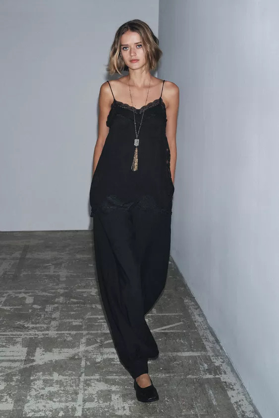 ZW COLLECTION LACE CAMISOLE TOP | Zara UK