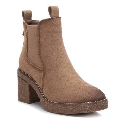 Refresh Women's Suede Ankle Booties 170990 - Taupe, 6 | Target