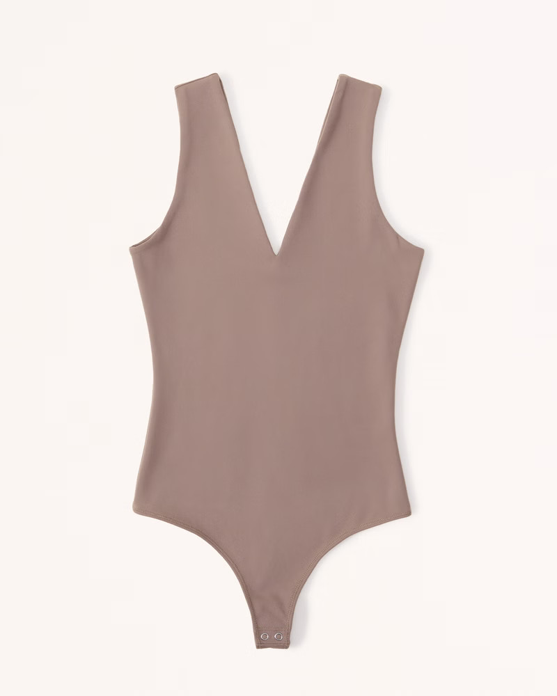 Seamless Fabric V-Neck Bodysuit | Abercrombie & Fitch (US)