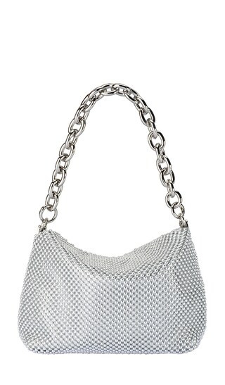 Skylar Ball Mesh Bag in Silver | Revolve Clothing (Global)