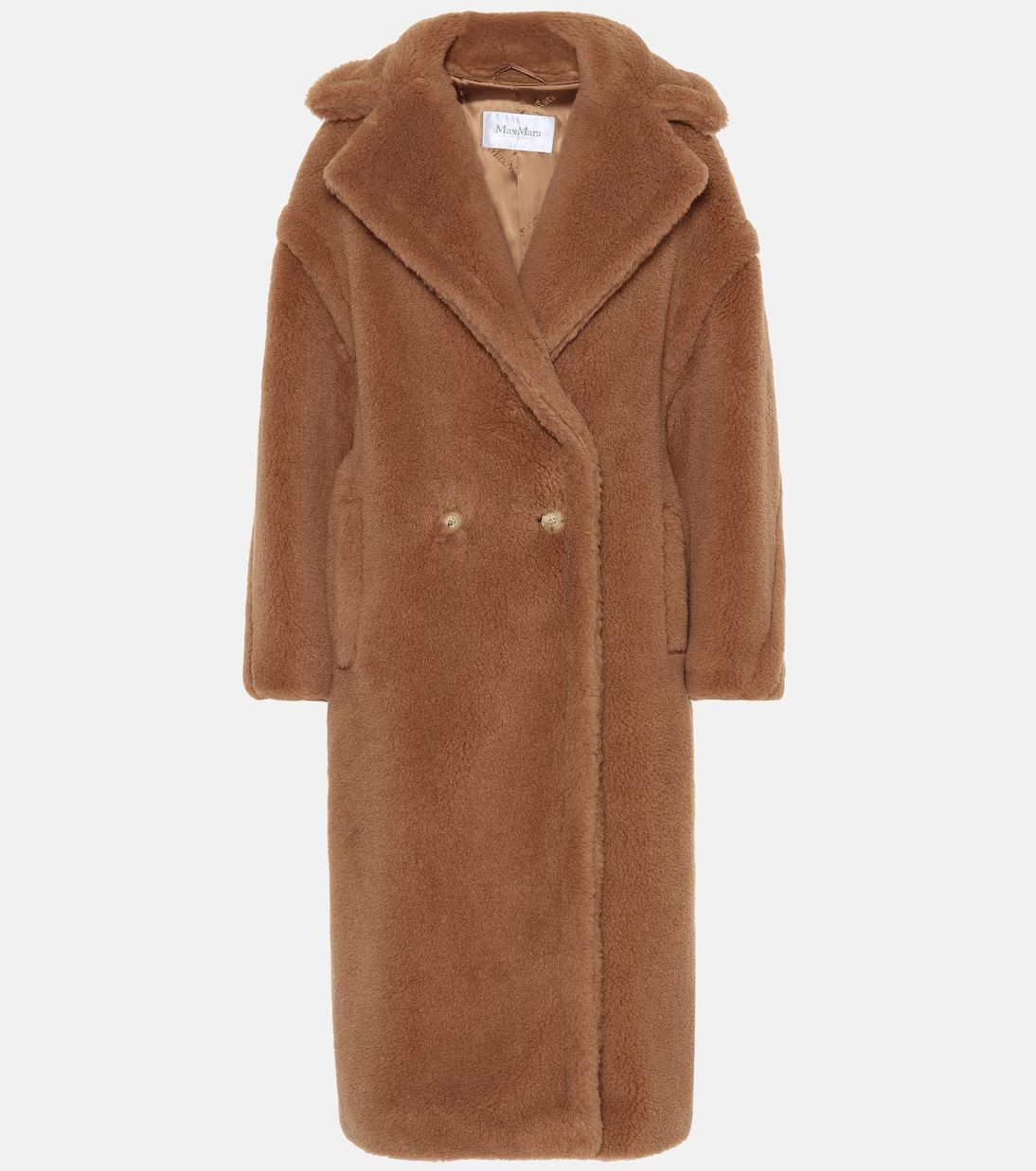 Teddy Bear camel hair and silk coat | Mytheresa (UK)