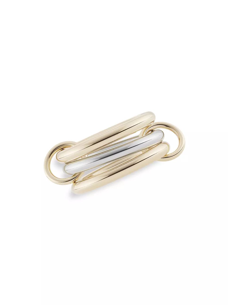 Taurus 18K Yellow Gold & Sterling Silver 3-Link Ring | Saks Fifth Avenue