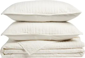 Soft Stripe Cotton Quilt & Shams Set | Nordstrom