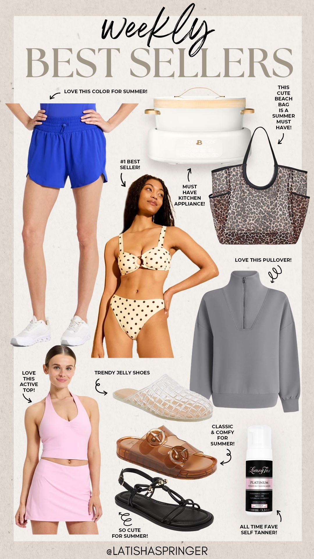 Last week’s best sellers!

#bestsellers

Weekly best sellers. Last week’s best sellers. Target active shorts. Target swim. Target fashion. Target leopard mesh beach bag. Walmart home. Walmart beautiful kitchen appliances. Target spring shoes. Target summer shoes. Must have self tanner.

#LTKootd #LTKActive #LTKSeasonal