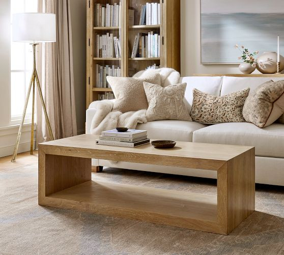 Folsom Rectangular Coffee Table (58") | Pottery Barn (US)