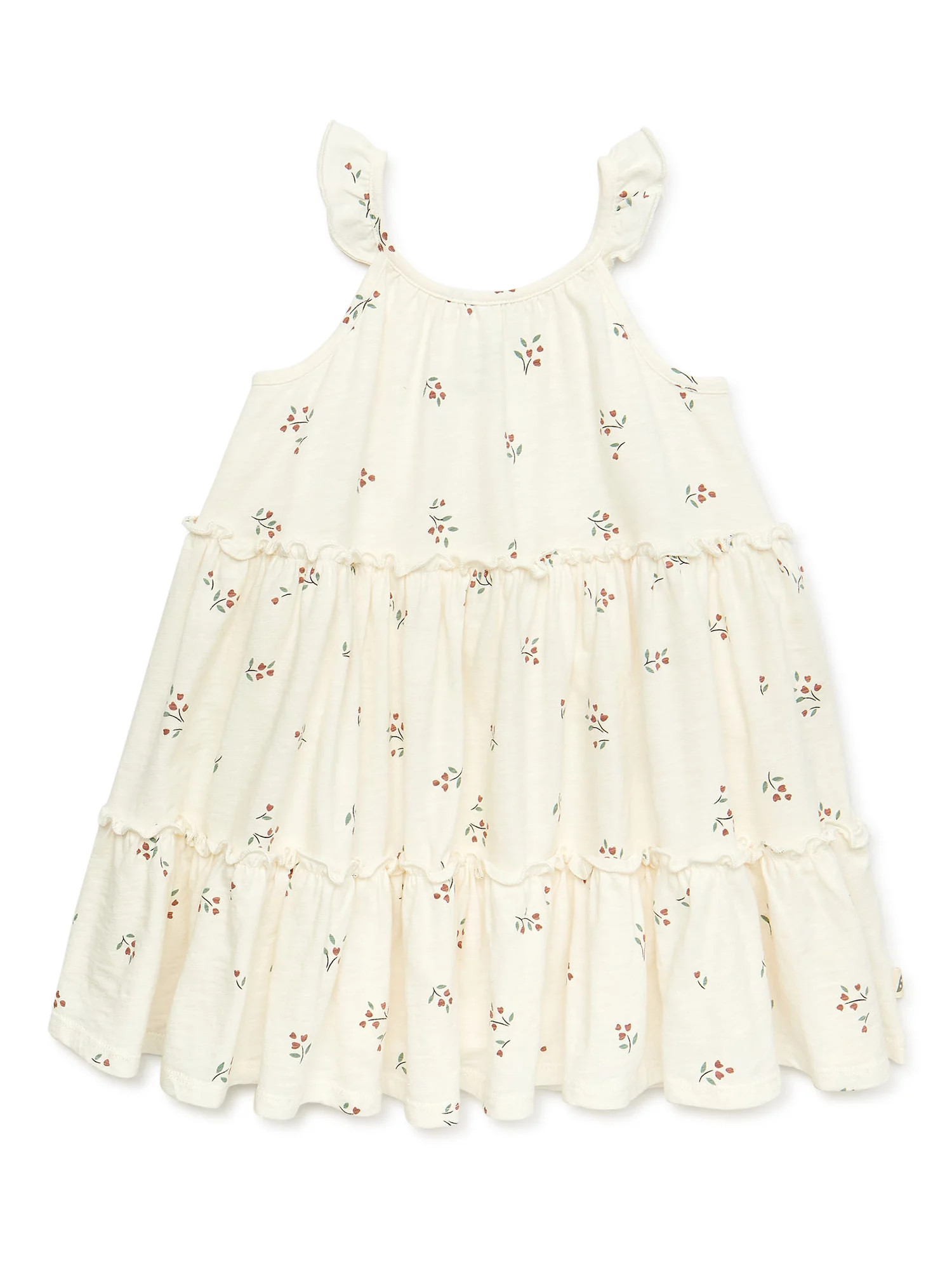 easy-peasy Toddler Girl Sleeveless Tiered Ruffle Dress, Sizes 12M-5T | Walmart (US)