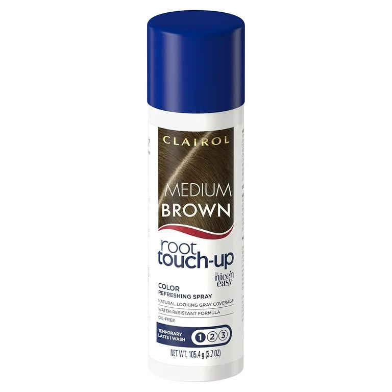 Clairol Root Touch-Up Refreshing Hair Dye Spray, Temporary Hair Color, Medium Brown, 3.7 oz | Walmart (US)