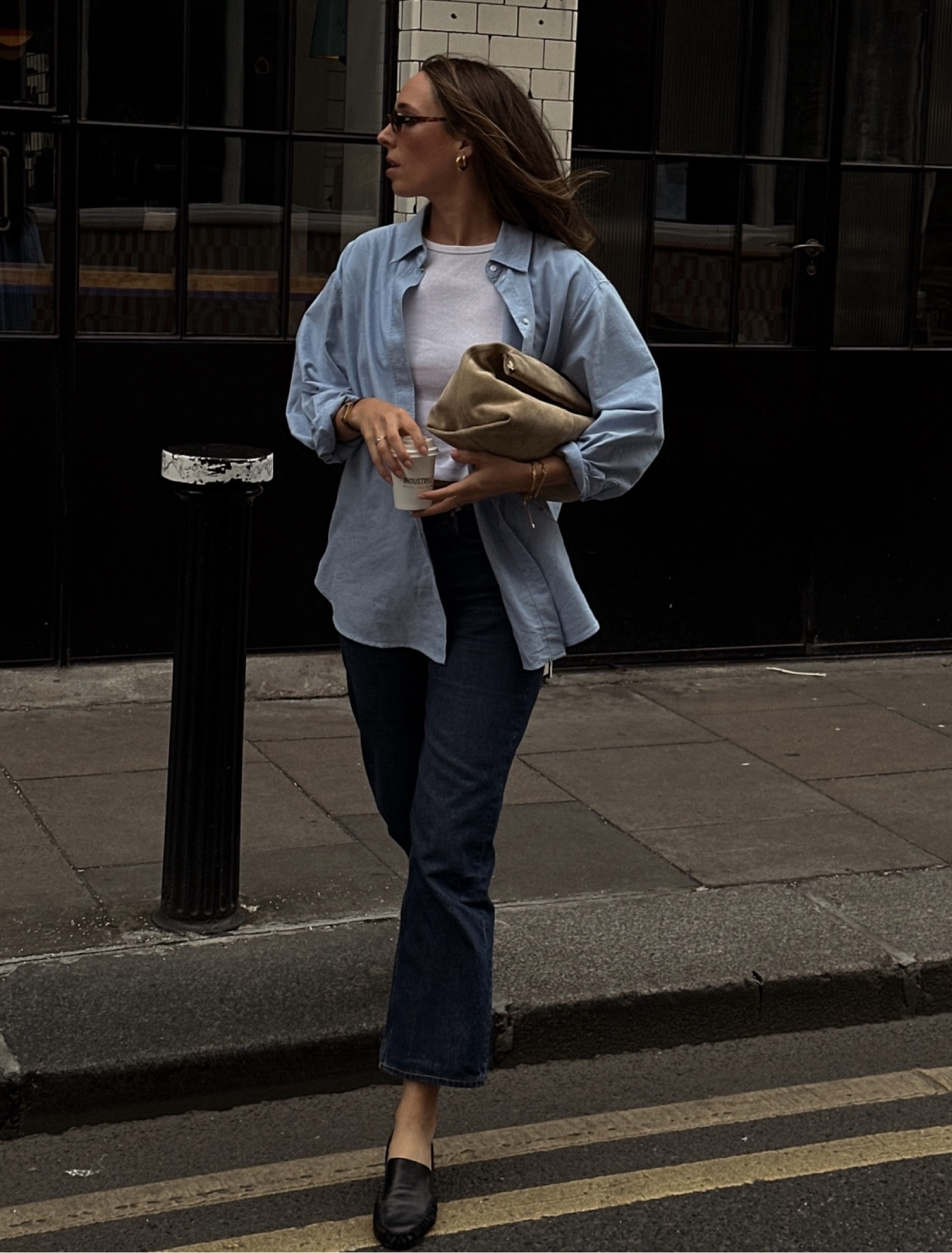 Simple look for city errands ☕️blue shirt, denim jeans, flattered loafers, suede clutch bag 

#LTKireland #LTKSummerSale #LTKeurope