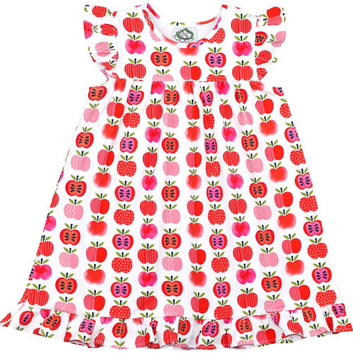 Apple Print Knit Dress | Cecil and Lou