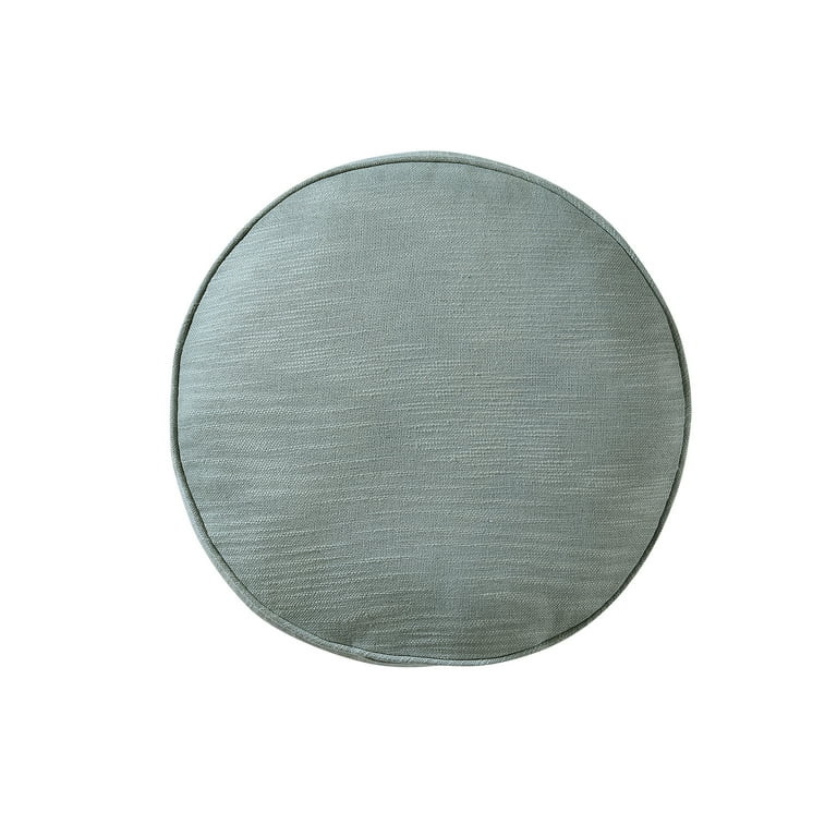 My Texas House 16" Clark Dusty Green Cotton Slub Round Decorative Pillow - Walmart.com | Walmart (US)