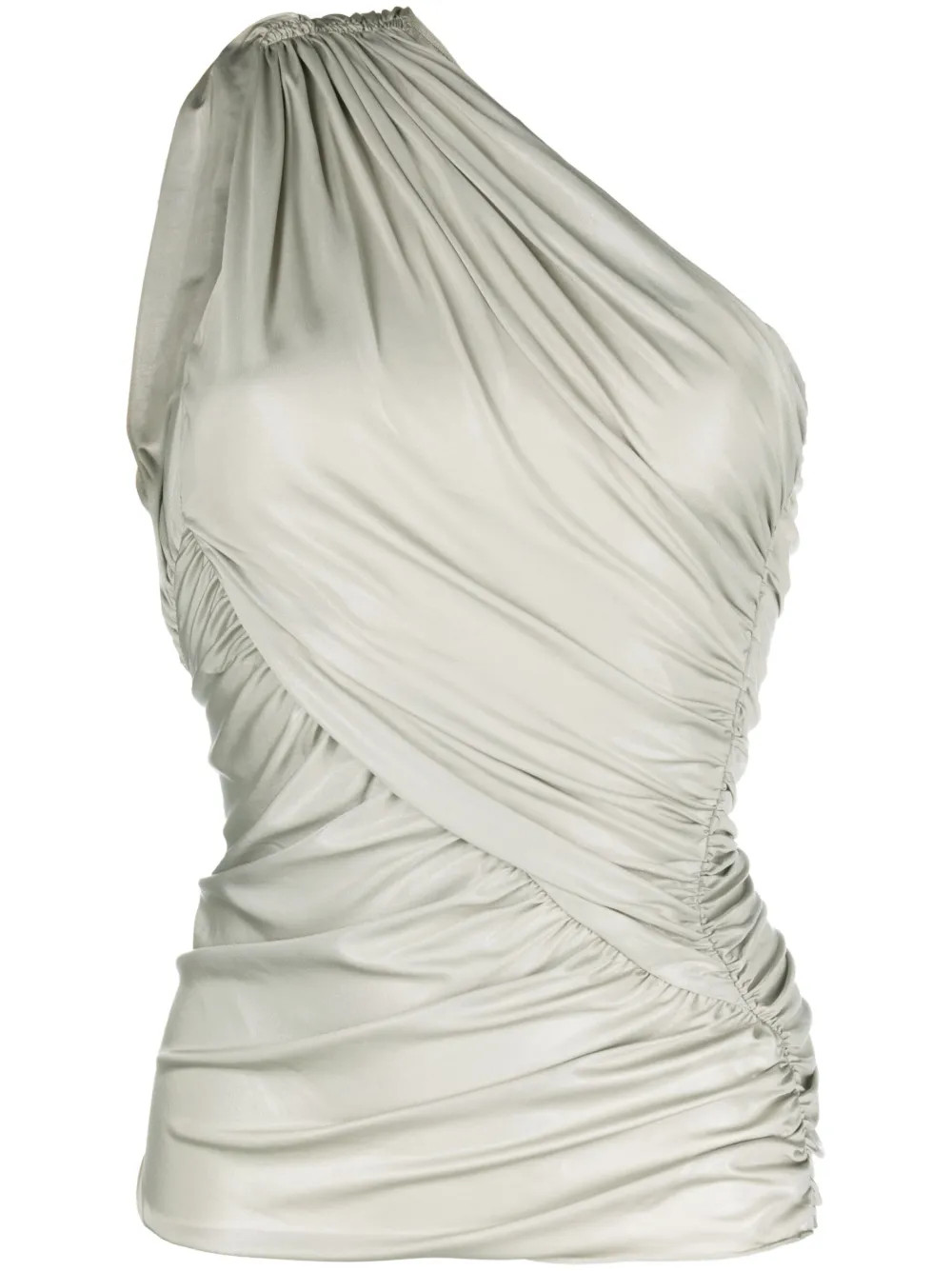 draped one-shoulder top | Farfetch Global