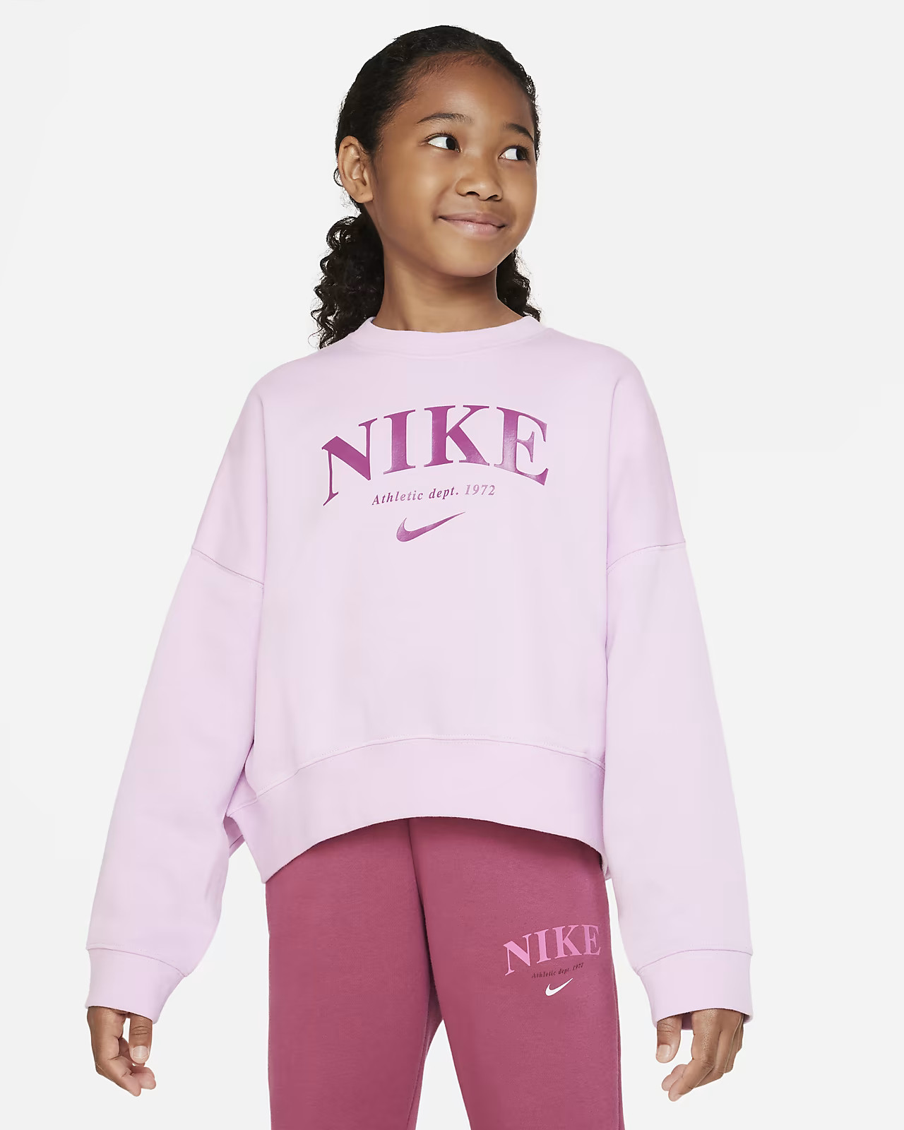 Older Kids' (Girls') Fleece Sweatshirt | Nike (UK)