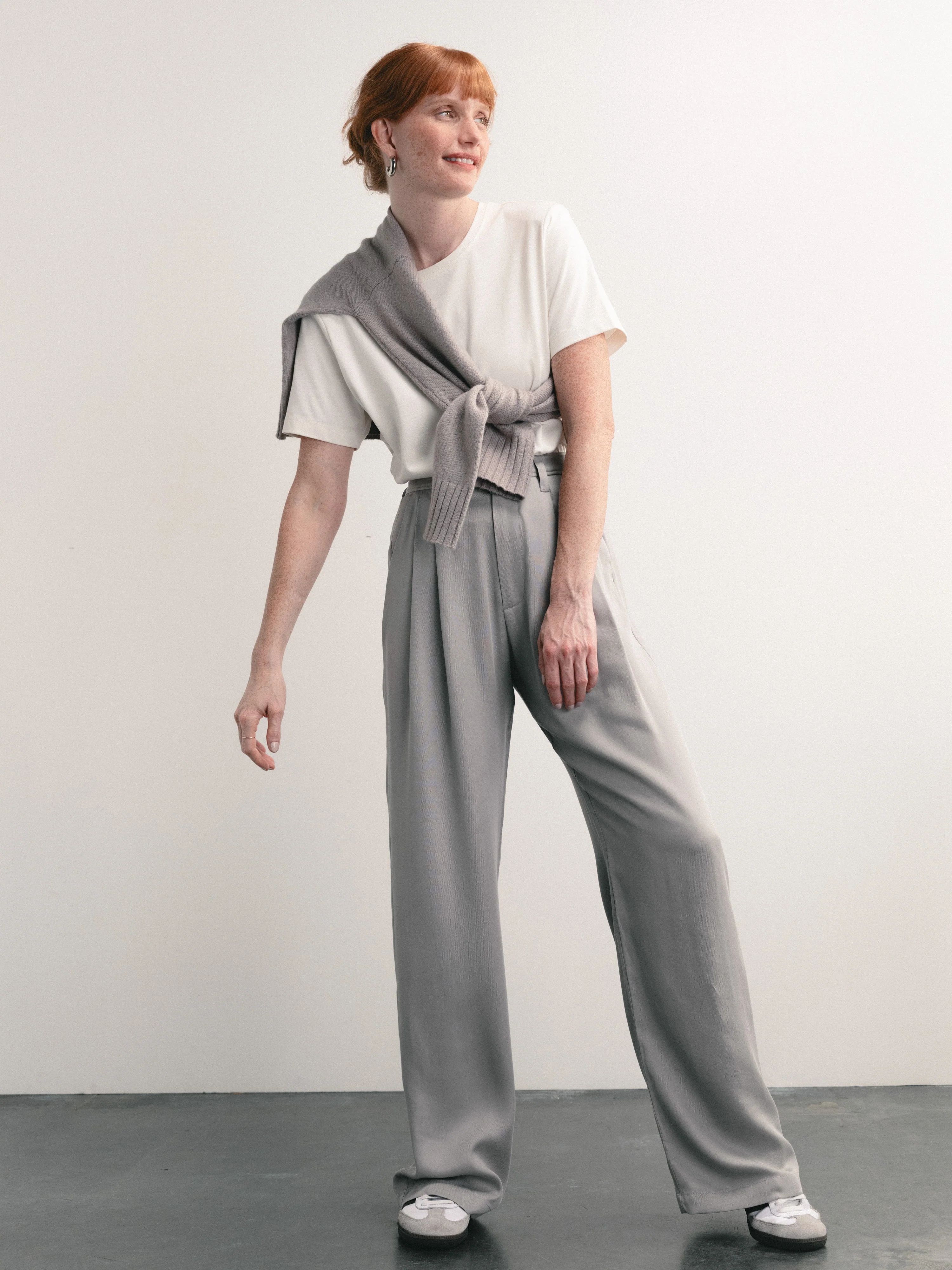 Saunter Trouser - Pebble | Darling