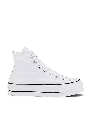 Converse Chuck Taylor All Star Lift Hi Sneaker in White & Black from Revolve.com | Revolve Clothing (Global)