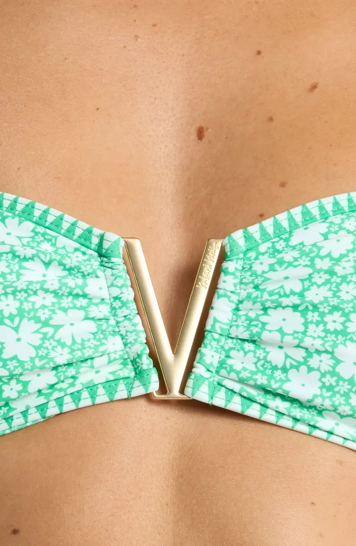 Kulani Kinis Strapless V-Wire Bandeau Bikini Top | Nordstrom | Nordstrom