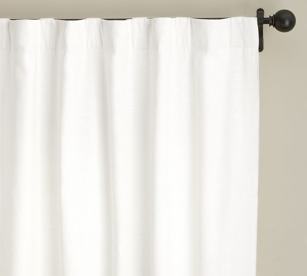 Emery Linen/Cotton Rod Pocket Blackout Curtain | Pottery Barn (US)