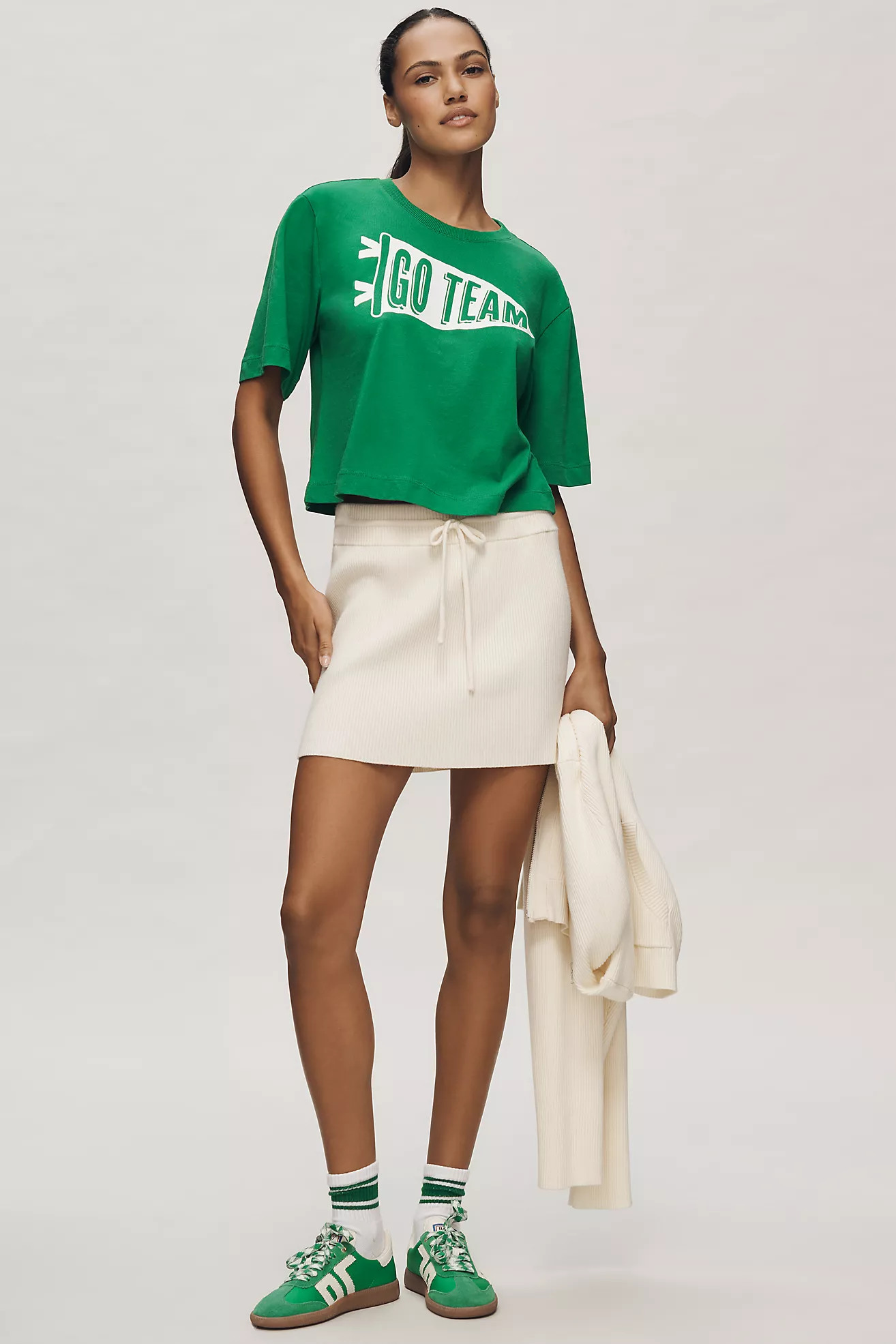 The Corey Short-Sleeve Game Day Boxy Tee by Maeve | Anthropologie (US)