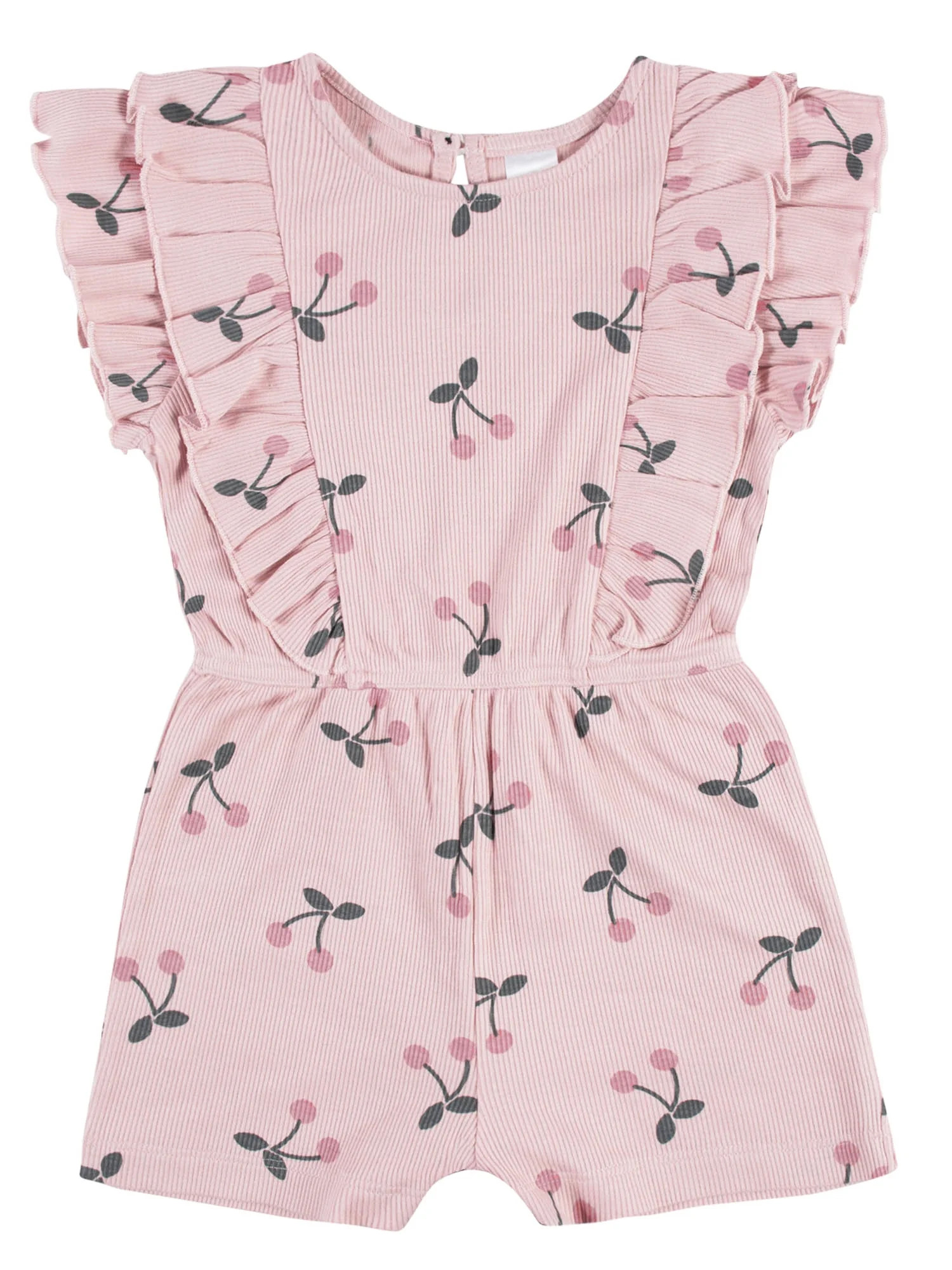 Modern Moments By Gerber Baby & Toddler Girl Ribbed Ruffled Romper, (12 months - 5T) - Walmart.co... | Walmart (US)