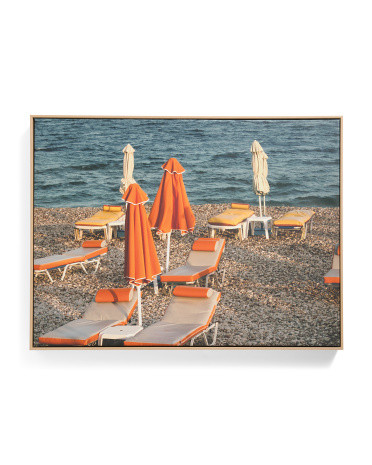32x24 Sunset Waters Framed Canvas | Coastal | Marshalls | Marshalls
