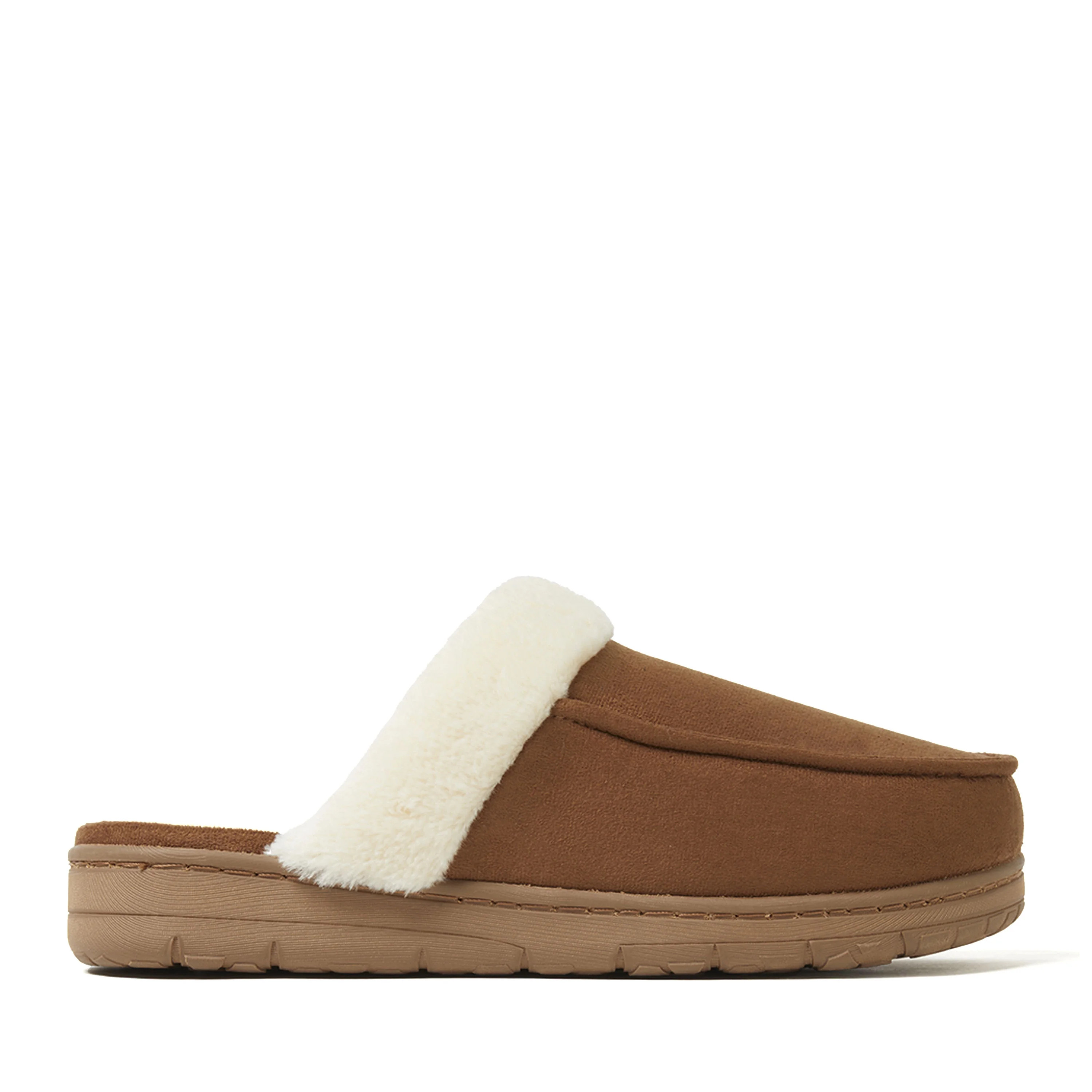 Dearfoams Cozy Comfort Women's Microsuede Moc Toe Scuff Slippers | Walmart (US)
