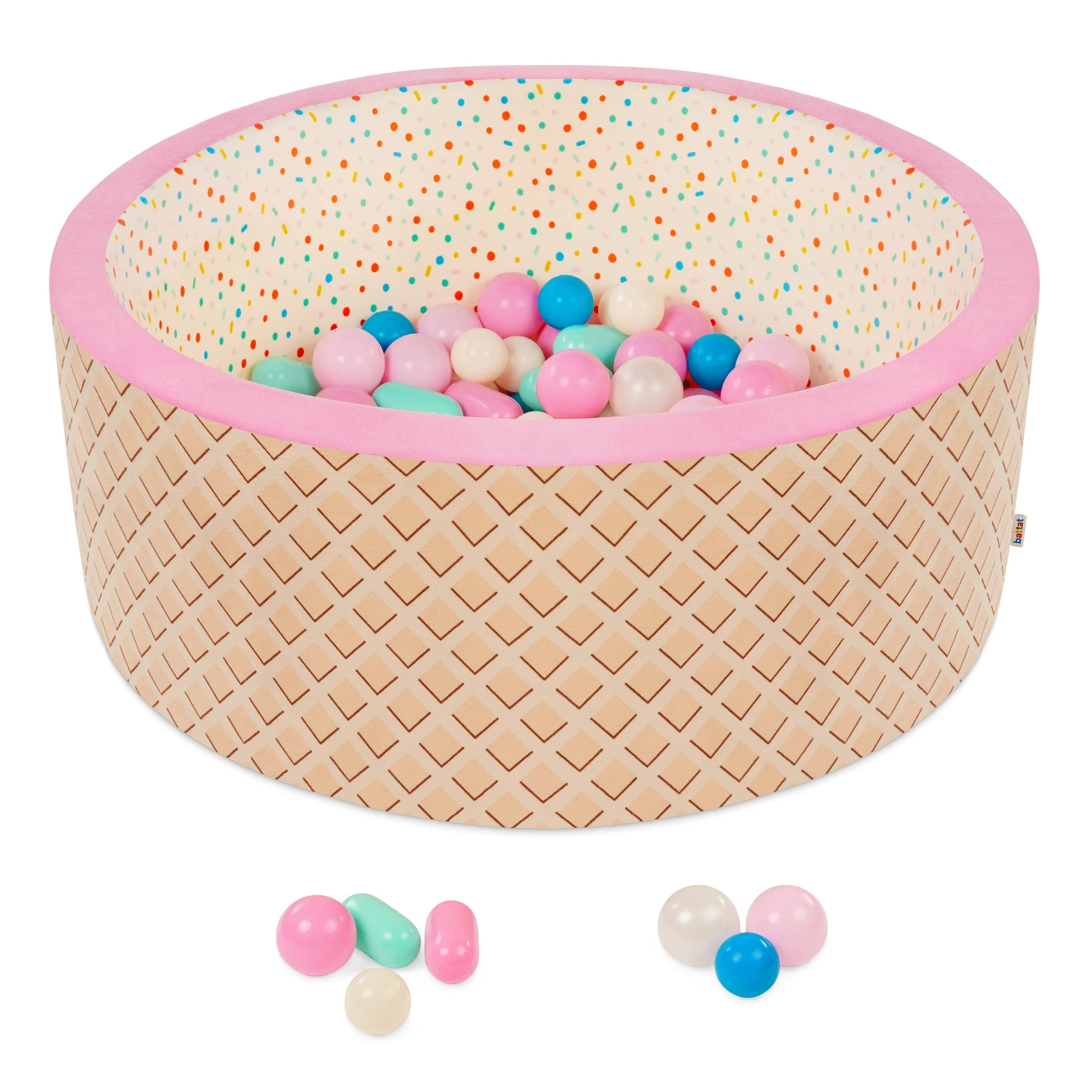 Battat Hop in Ball Pit Sweet Retreat Foam Ball Pit with 65+ Balls and Washable Cover, Toddler and... | Walmart (US)