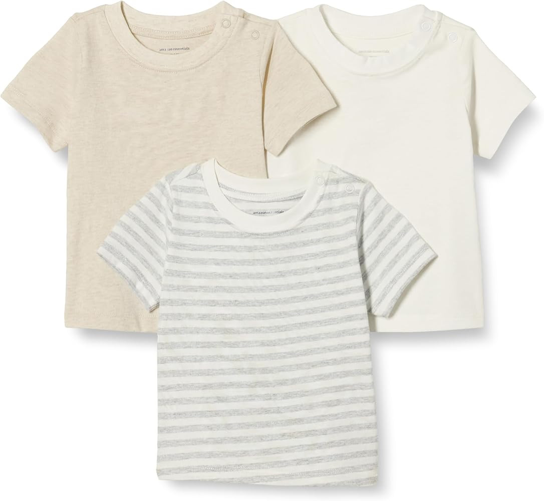 Amazon Essentials Unisex Toddlers and Babies' Short Sleeve T-Shirts | Amazon (US)