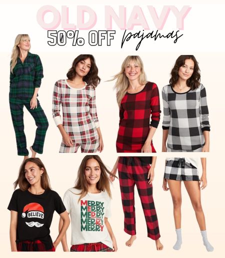 Old navy 50% off pajamas sale, holiday pjs, matching pajamas 

#LTKSeasonal #LTKsalealert #LTKHoliday