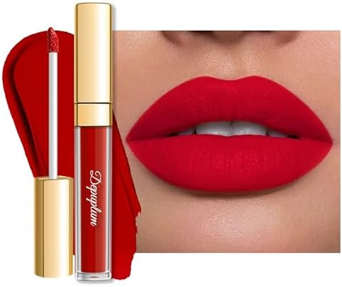 Red Lipstick Matte for Women Superstay Long Lasting Lipstick Smudgeproof Liquid Lipsticks Cruelty... | Amazon (US)
