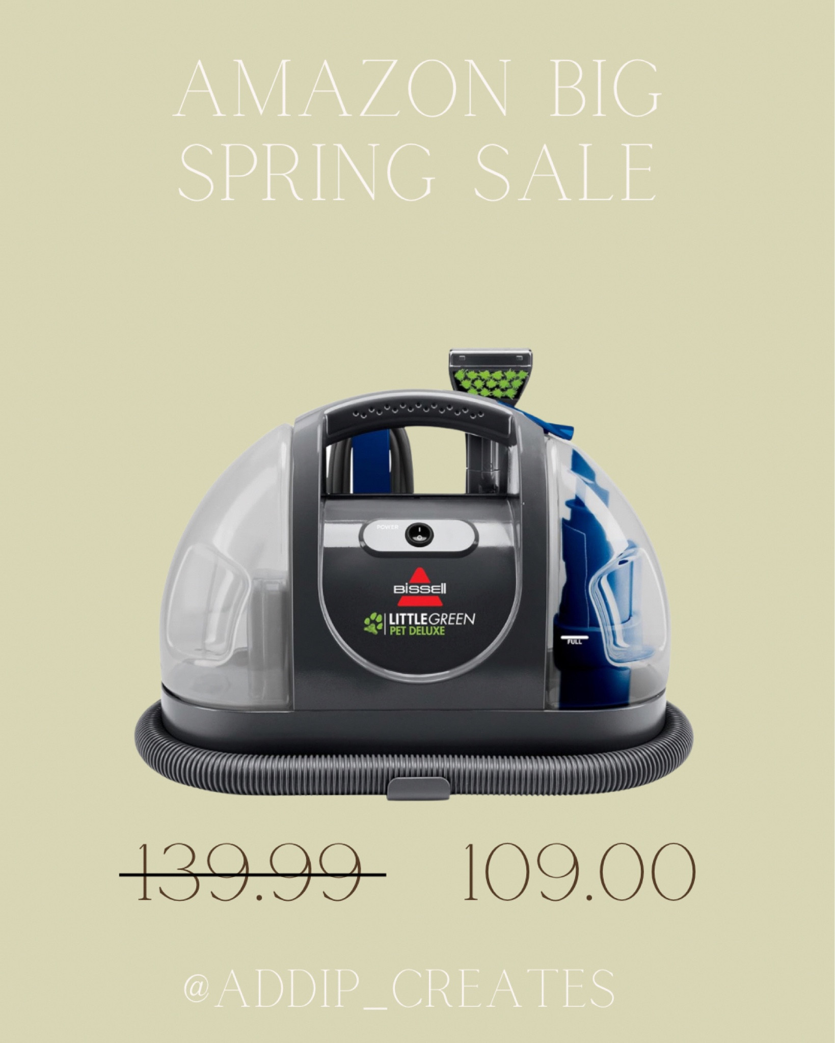 Amazon Big Spring Sale! Bissell Little Green Pet Deluxe Portable Carpet Cleaner now 22% off! A miracle worker in cleaning upholstery! 

#LTKhome #LTKfamily #LTKsalealert