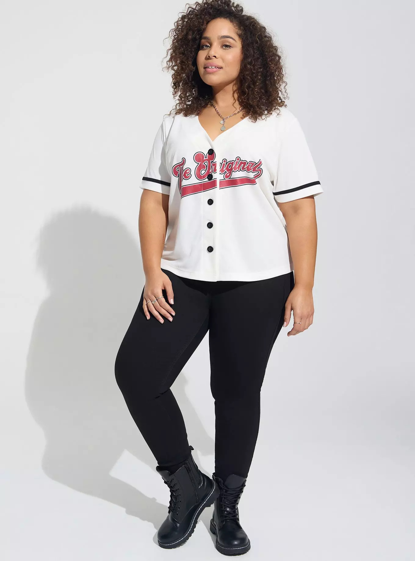 Disney Mickey Mouse Baseball Jersey Top | Torrid (US & Canada)