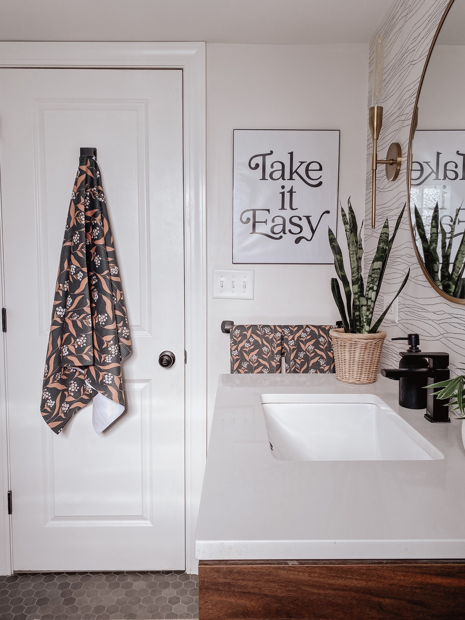 Boho Bathroom
bathroom decor | midcentury modern 

#LTKsalealert #LTKhome #LTKunder50