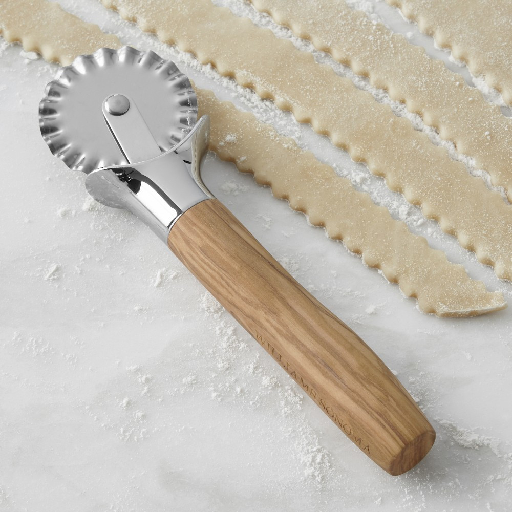 Williams Sonoma Olivewood Fluted Pastry Cutter | Williams-Sonoma