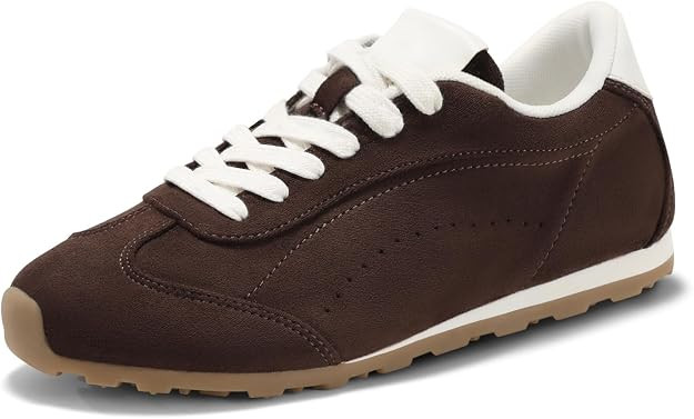 Coutgo Women's Fashion Sneakers Casual Walking Shoes Lace Up Tennis Shoes | Amazon (US)