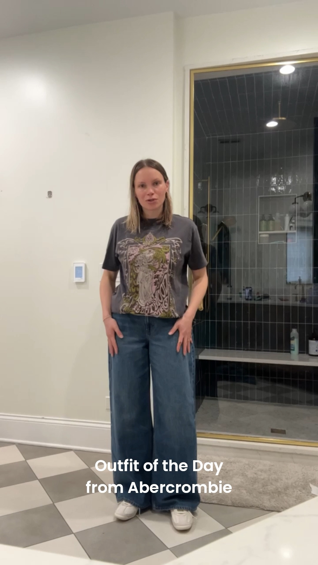 a cute ootd from abercrombie with new adidas sneakers! 

#LTKgrwm #LTKdayinmylife #LTKootd