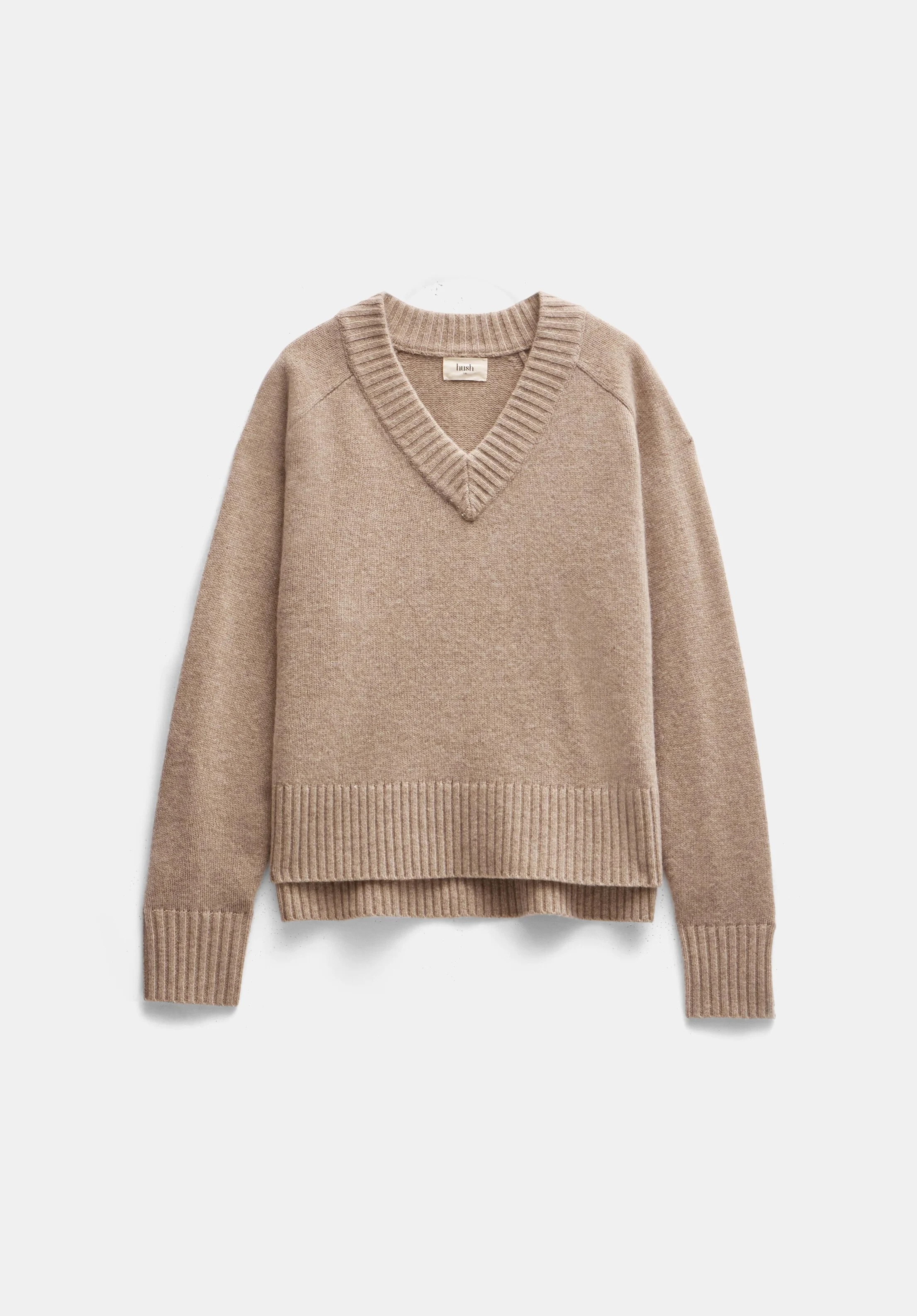 Erica Merino Wool V Neck Jumper | Hush UK