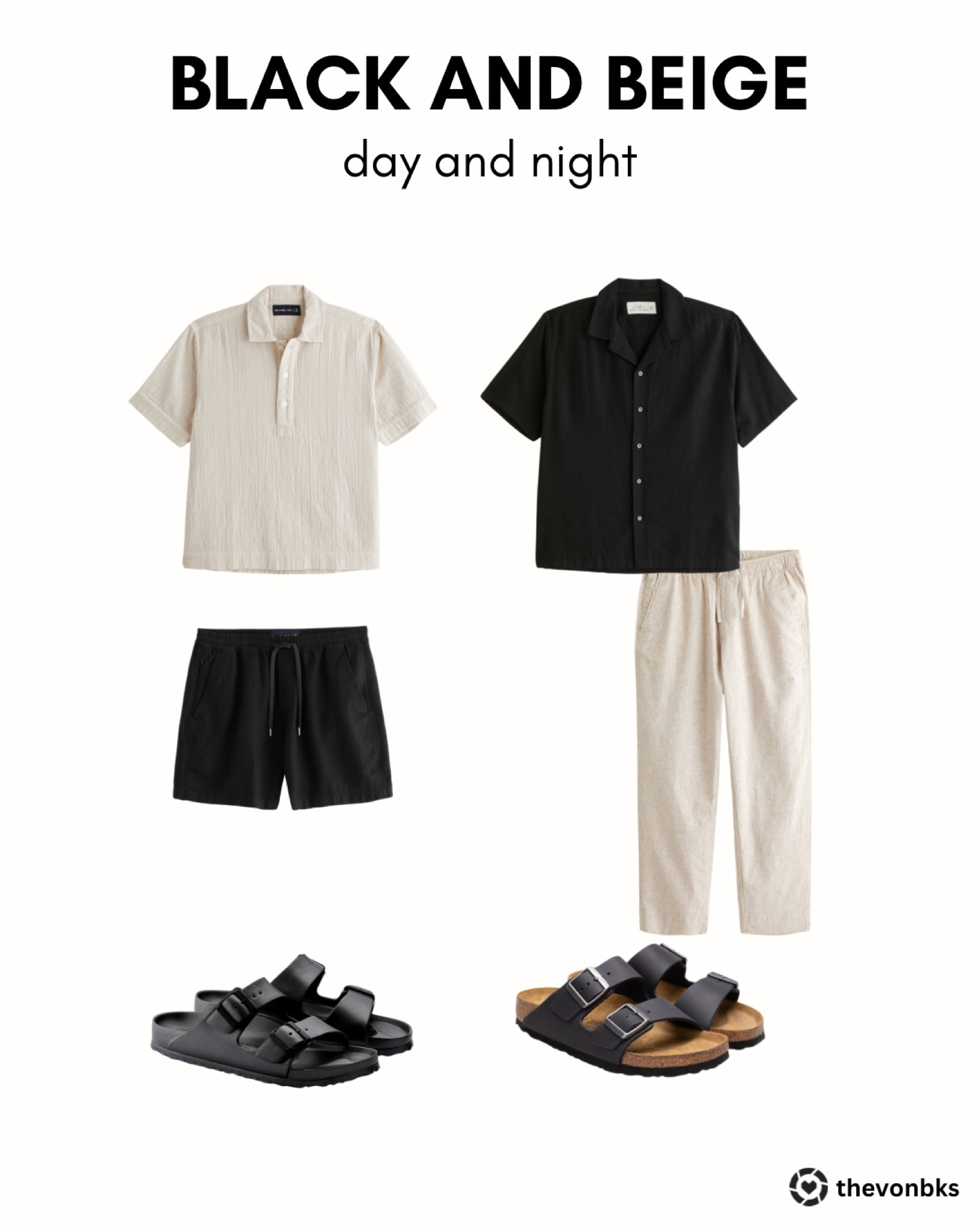 “Day to night, black and beige always deliver.”

#LTKMens #LTKStyleTip #LTKSeasonal