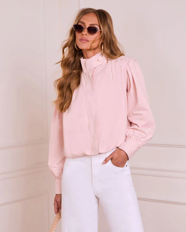 Cool Mornings Bubble Hem Bomber Jacket | VICI