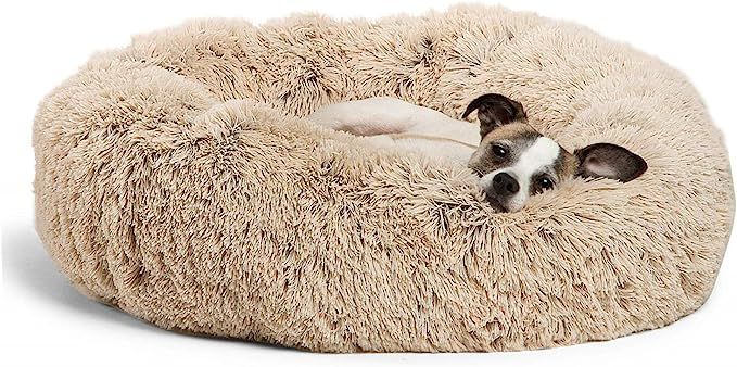 Best Friends by Sheri The Original Calming Donut Cat and Dog Bed in Shag Fur, Small 23"x23" in Ta... | Amazon (US)