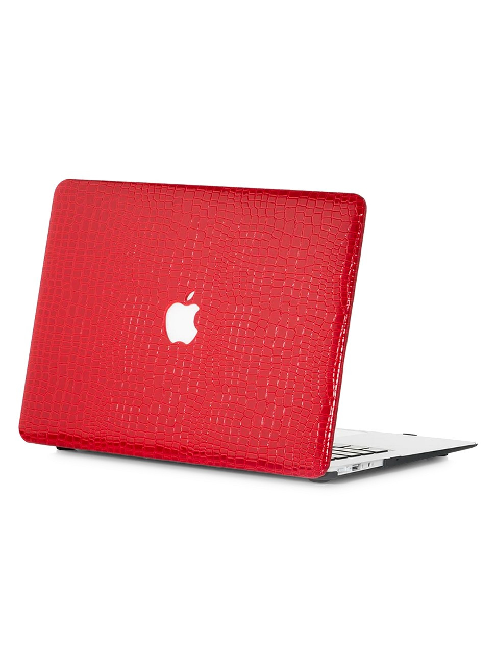 Chic Geeks Crimson Crocodile-Embossed Macbook Case | Saks Fifth Avenue