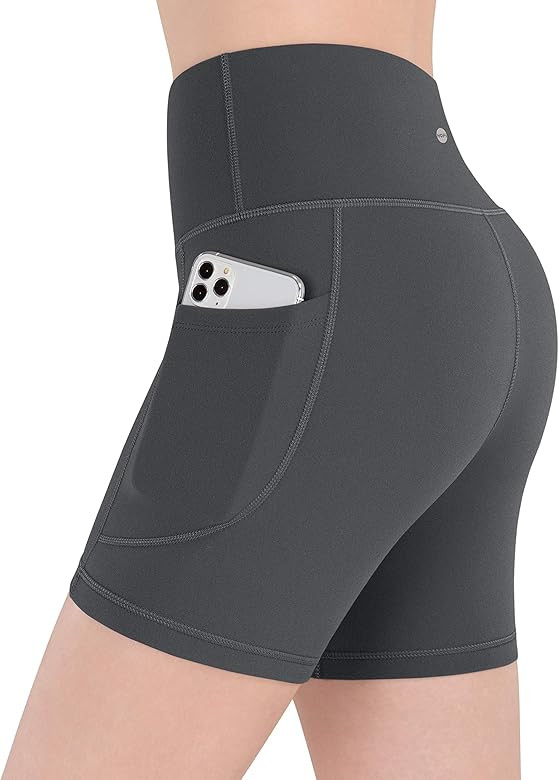 Amazon.com: HOFI Womens Workout Shorts with Pockets Biker Shorts for Women High Waisted Booty Yoga S | Amazon (US)