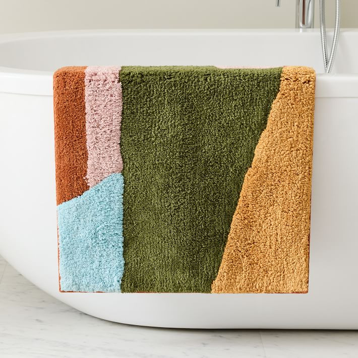 Angled Modern Bath Mat | West Elm (US)