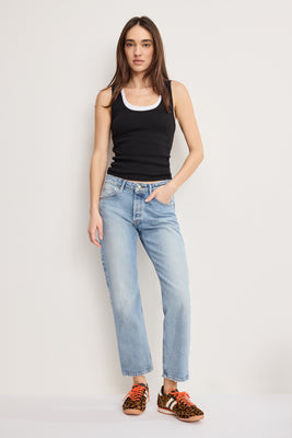 Women's Vintage Straight Ankle | Indigo, 0 Size 6 | Good American by Khlo� Kardashian | Good American