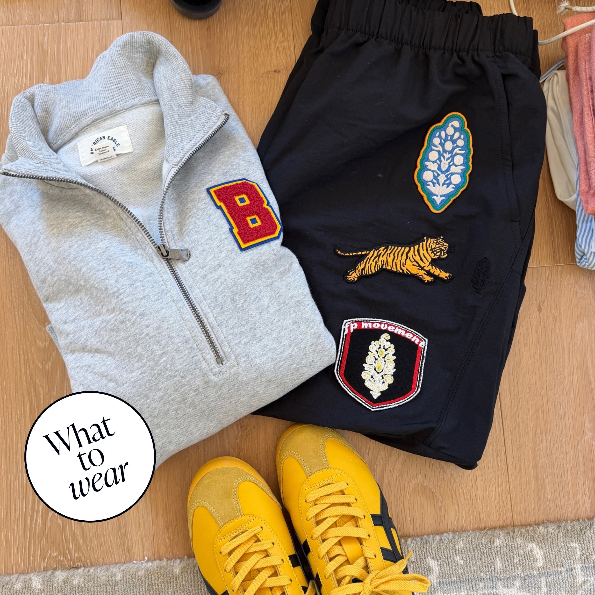 My jaw dropped when I saw these pants 🐯 immediately added to cart! Perfect travel ootd ✈️

#LTKTravel #LTKdayinmylife #LTKootd