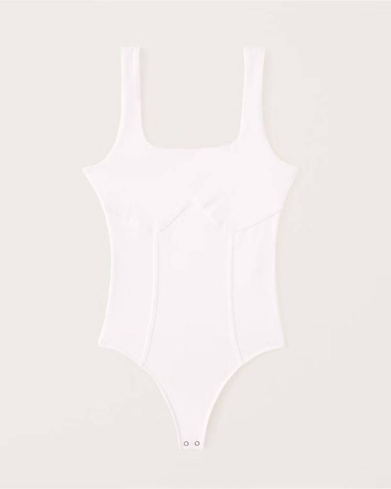 Double-Layered Seamless Fabric Corset Bodysuit | Abercrombie & Fitch (US)