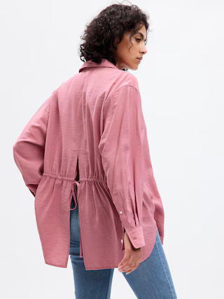 Cinch-Back Big Shirt | Gap (US)