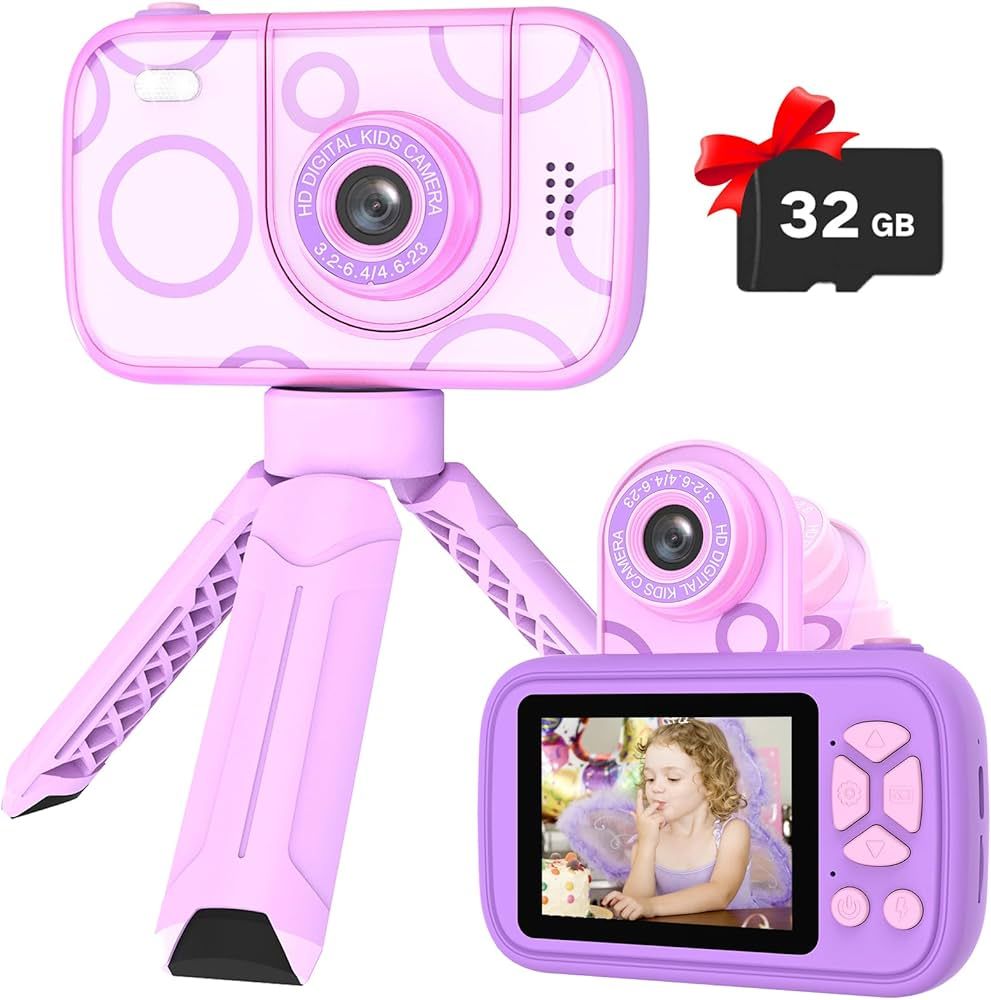 Teslahero Kids Camera Toys for 3-12 Years Old Boys Girls,Children's Camera with Flip-up Lens for ... | Amazon (US)