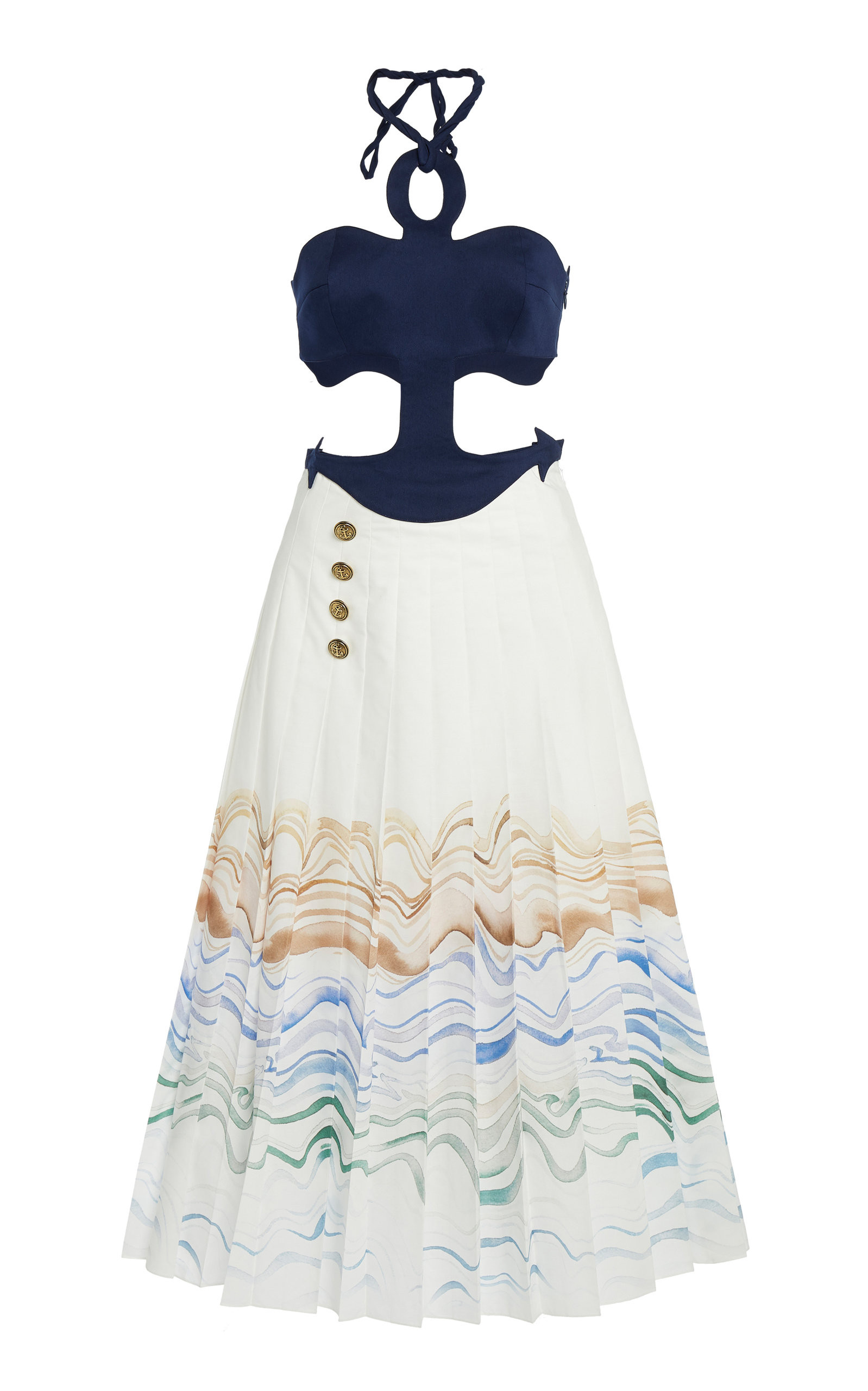 Anchor Aweigh Stretch-Cotton Midi Dress | Moda Operandi (Global)